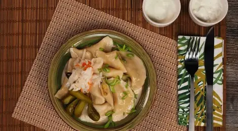 Dumplings with lard