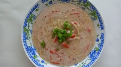 Hearty milk soup with vermicelli