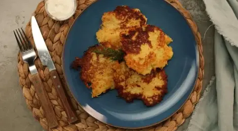 Frittelle di patate con formaggio