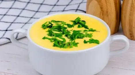 Sopa de calabaza y crema