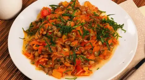 Lentilles pour la garniture