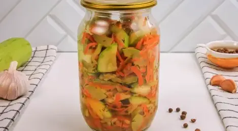 Zucchini salad for the winter without sterilization