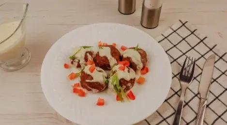 Grechanniki in Sauerrahmsauce