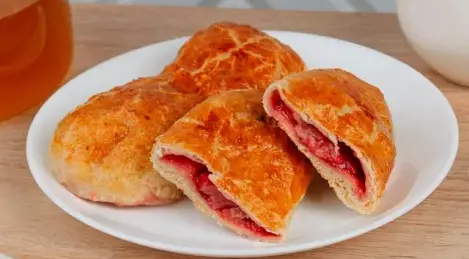 Puff pastry with frozen berries