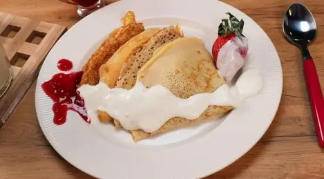 Frittelle di lievito con latte