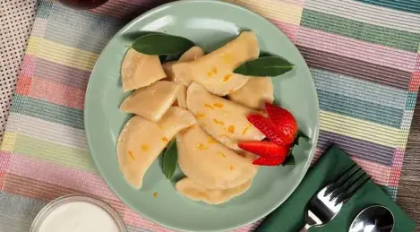 Dumplings with cottage cheese