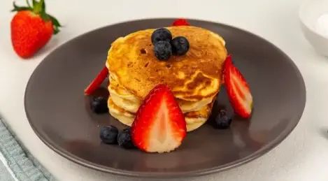 Pancakes on kefir without yeast