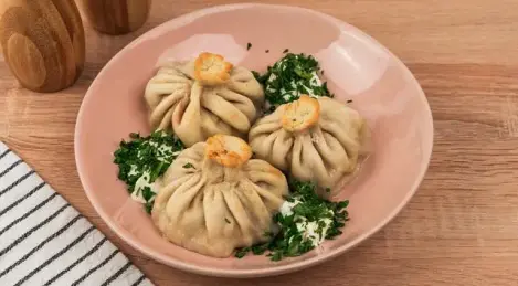 Khinkali en el horno