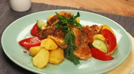 Liver in breadcrumbs