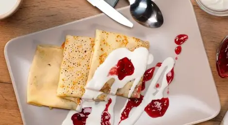 Pancakes with sour milk