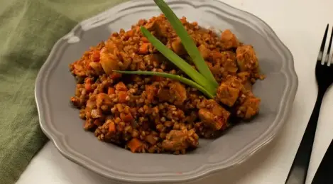Sarrasin à la viande et aux légumes