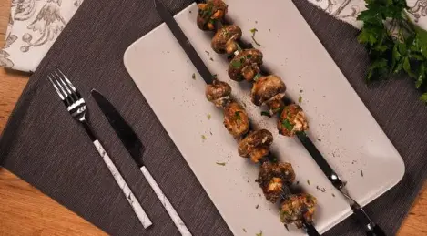 Gegrillte Champignons