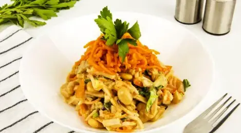 Eggplant and Korean Carrot Salad