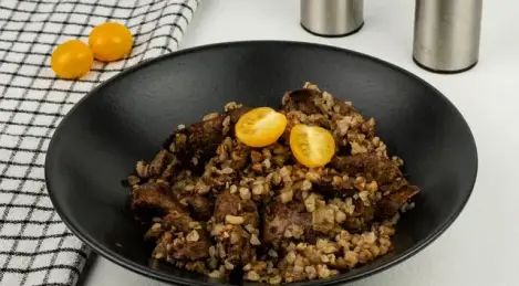 Buckwheat with chicken liver