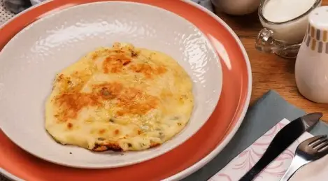 Panes planos con queso
