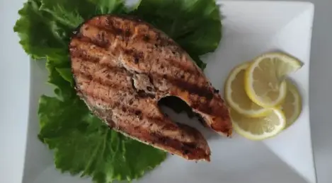 Filete de salmón saludable