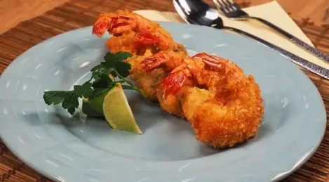Shrimp in breadcrumbs