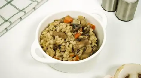 Barley in the oven