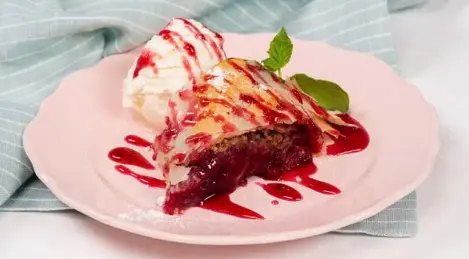 Strudel phyllo aux cerises