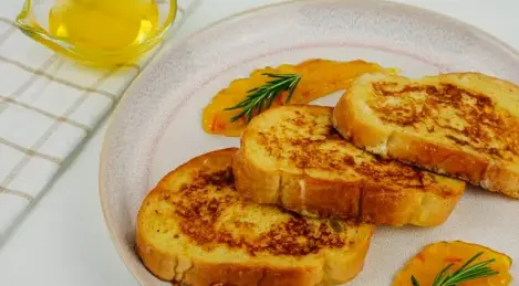 Croutons from a loaf of bread