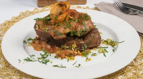 Ossobuco with vegetables