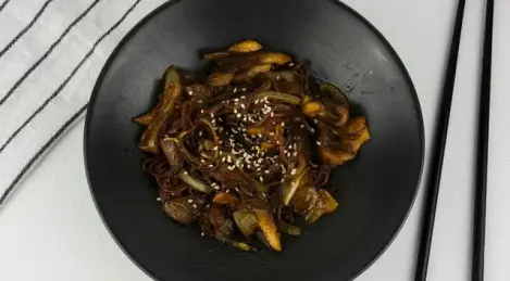 Nudeln mit Pilzen