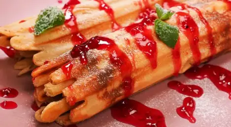 Waffeln mit Margarine