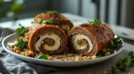 Rollito de hígado de pollo tierno con queso