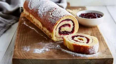 Pan casero con mermelada
