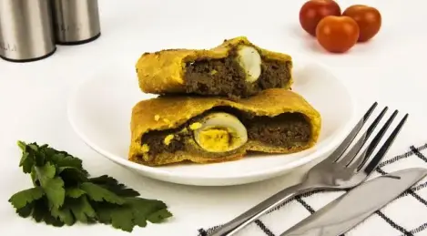 Pastel de hojaldre y paté