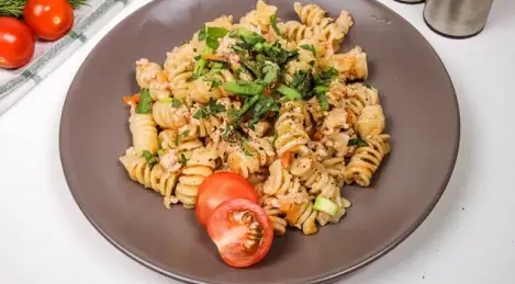 Maccheroni alla marinara con carote