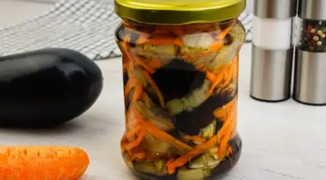 Eggplant with carrots for the winter