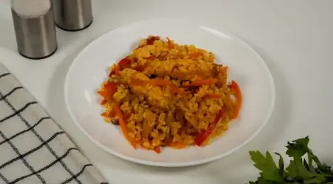 Bulgur with chicken