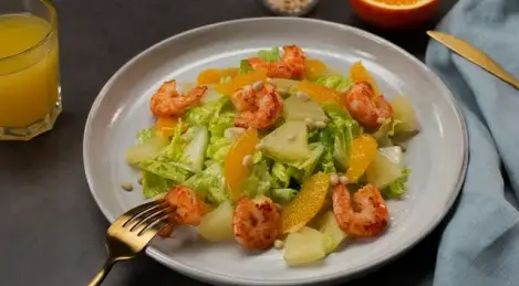 Salade d'ananas et de crevettes