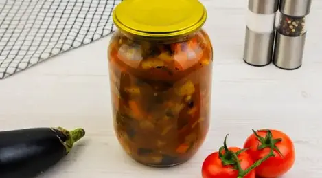 Eggplant saute for the winter