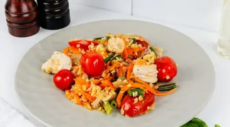 Bulgur mit Hühnchen im Slow Cooker