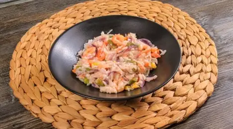 Risotto aux crevettes et légumes