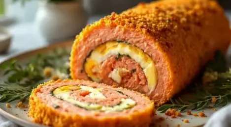 Healthy fish mince roll