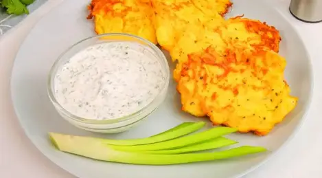 Potato pancakes with cheese