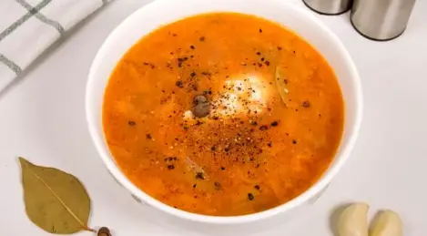 Rassolnik with bulgur