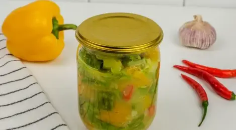 Spicy zucchini salad for the winter