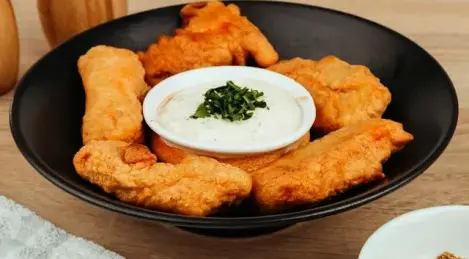 Salmón en rebozado de mayonesa