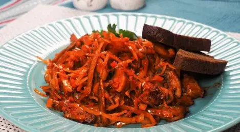 Cavolo con funghi prataioli