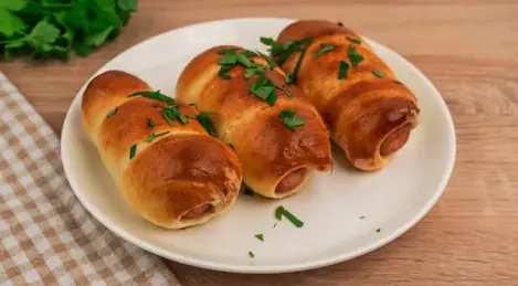 Salsicce in impasto su kefir