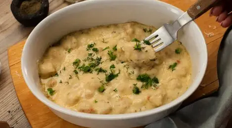 Julienne con pollo