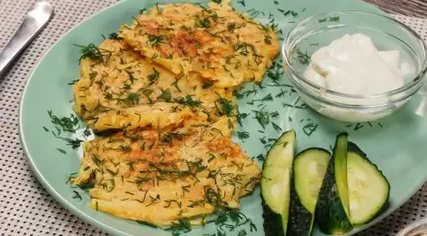 Potato pancakes in the oven