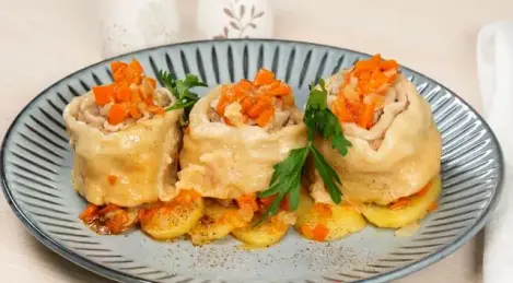 Strudel con carne picada