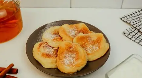 Panqueques con crema agria
