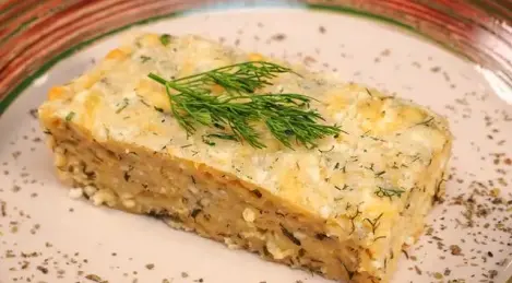 Hüttenkäse-Auflauf mit Käse