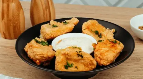 Cheese in mayonnaise batter